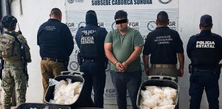 Aseguran 200 kilos de meta escondidos en carretes industriales en Sonora; no hay detendidos