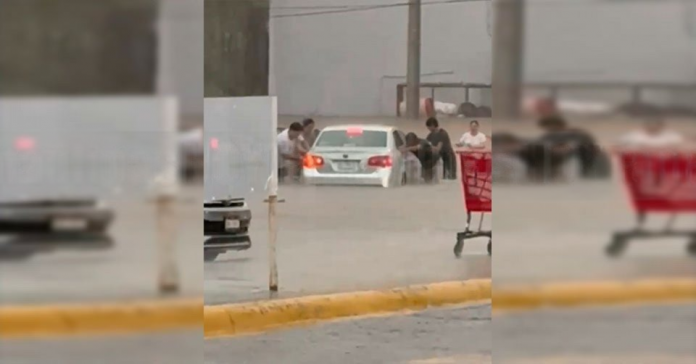 Tormenta en Reynosa, Tamaulipas, Provocó Inundaciones, Vehículos Varados y Apagones