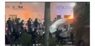 Migrantes cubanos incendian estación Siglo XXI, en Chiapas, para evitar ser deportados