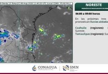 Prevén hasta 45°C y lluvias con tormentas en Tamaulipas