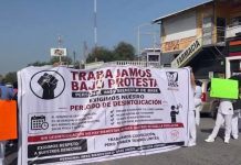 Personal médico de Reynosa y Río Bravo protesta por falta de insumos y condiciones laborales