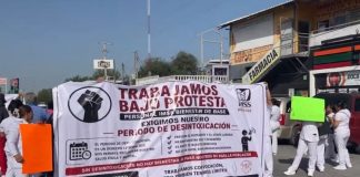 Personal médico de Reynosa y Río Bravo protesta por falta de insumos y condiciones laborales