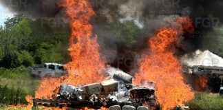 Destruye la FGR Sinaloay tragamonedas en Sinaloa