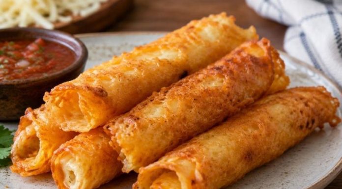 Crujiente chicharrón de queso como el de las taquerías, perfecto para botanear