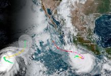 ¿Qué es el efecto Fujiwhara? El raro fenómeno que podría ocurrir con los ciclones Odalys y Polo