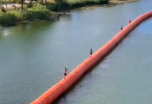 Usan boyas del río Bravo como “deporte extremo” en Miguel Alemán