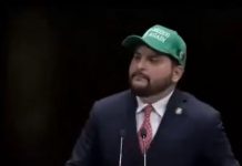 Emula Gutiérrez Mancilla a Trump con gorra de ‘Make México Safe Again’