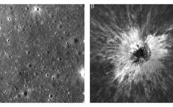 NASA descubre en la Luna un cráter recién formado más grande que el Coliseo Romano