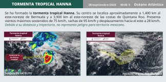 Tormenta tropical ‘Hanna’ se forma en el Atlántico; ¿a qué distancia está de Quintana Roo?