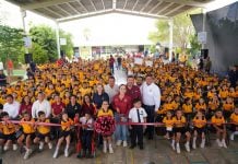 Alcaldesa Carmen Lilia Canturosas construye mejores espacios para aprender con 4.2 MDP en obras educativas