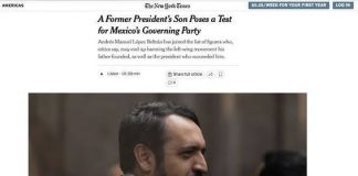 Sheinbaum minimiza reporte del NYT sobre Andy López Beltrán y descarta investigación formal