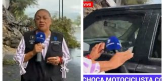 Atropellan a reportera y camarógrafo en plena cobertura EN VIVO, así fue el brutal accidente | VIDEO
