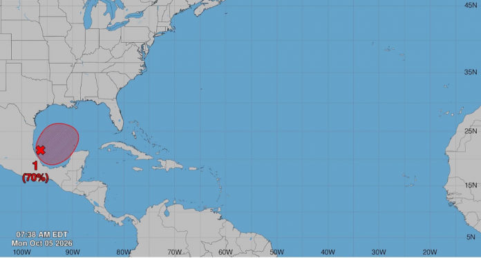 Sube a 70% potencial ciclónico en el Golfo; prevén lluvias torrenciales en Tamaulipas y Veracruz