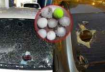 Granizo del tamaño de pelotas de tenis daña cristales de automóviles y algunas viviendas | FOTOS y VIDEOS