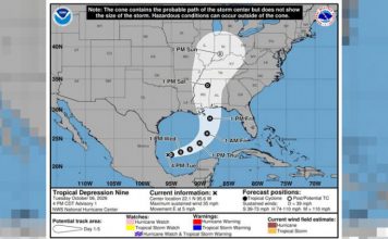 Nace la Depresión Tropical Nueve frente a Tamaulipas; va rumbo a EEUU