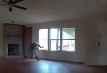 Video: Ladrón de casa atraviesa ventana y huye en Oklahoma; ya fue detenido